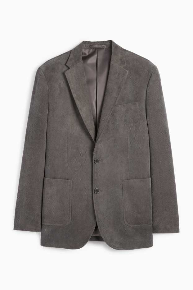 Pánské - Sako - regular fit - strukturované - šedá