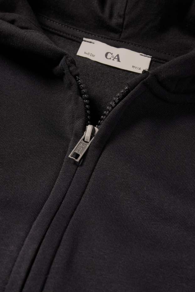Children Boys - Zip-through hoodie - black