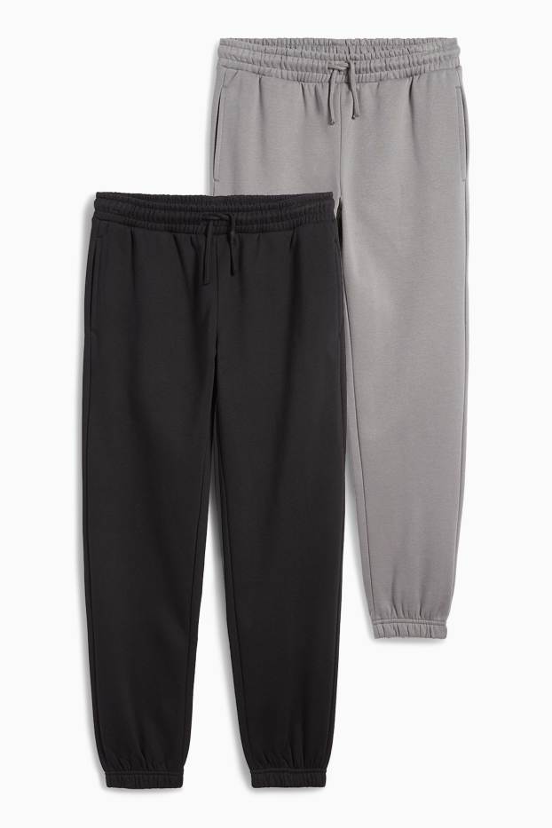Kinder Buben - Multipack 2er - Jogginghose - schwarz