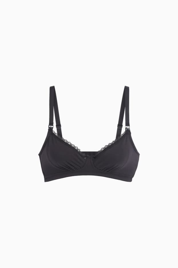 Femmes - Lot de 2 - soutiens-gorge d’allaitement sans armatures - noir