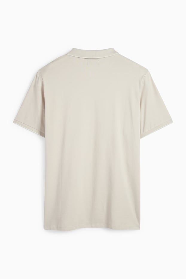 Heren - Poloshirt - beige