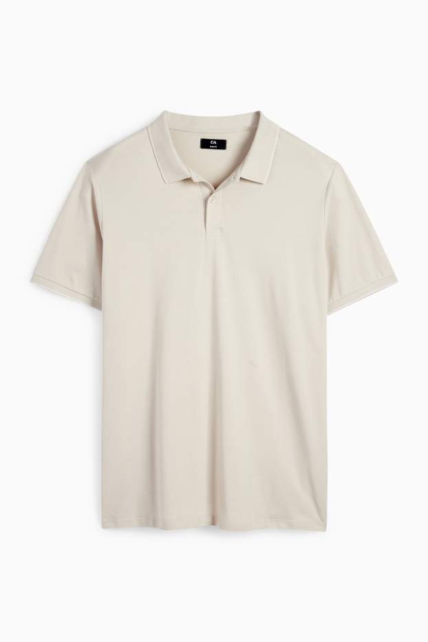 Heren - Poloshirt - beige