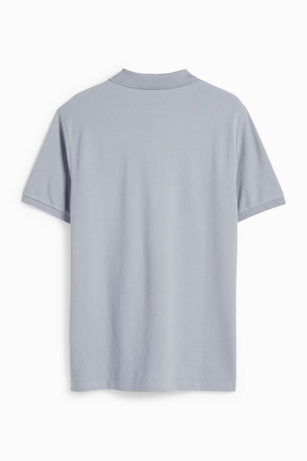 Herren - Poloshirt - Regular Fit - grau