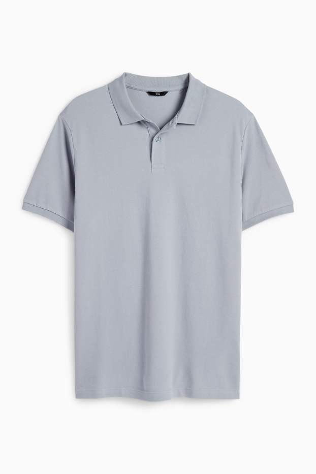 Herren - Poloshirt - Regular Fit - grau