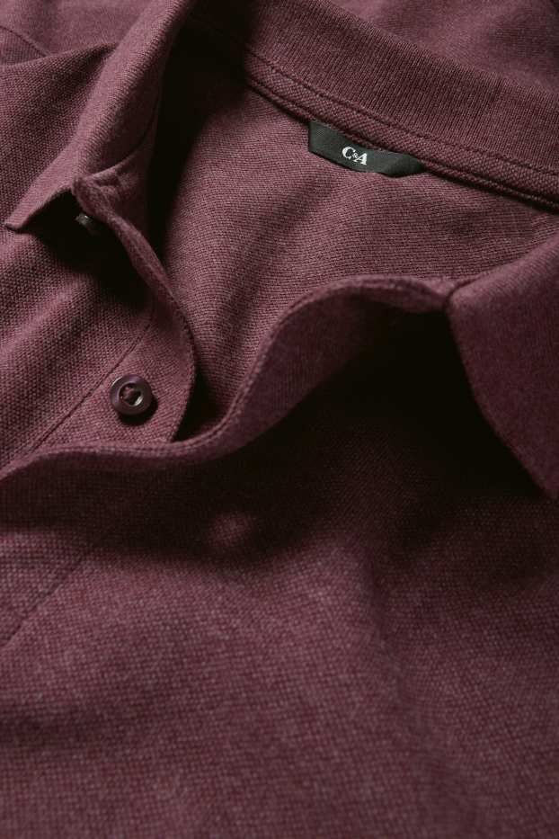 Herren - Poloshirt - bordeaux