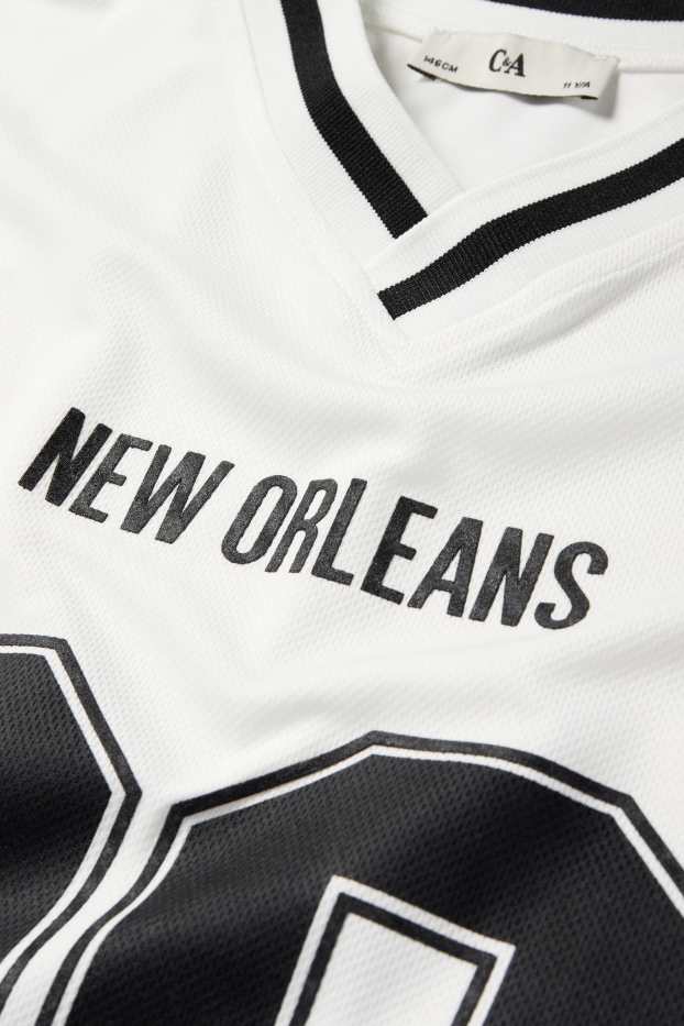 Kinderen: meisjes - New Orleans - T-shirt - wit