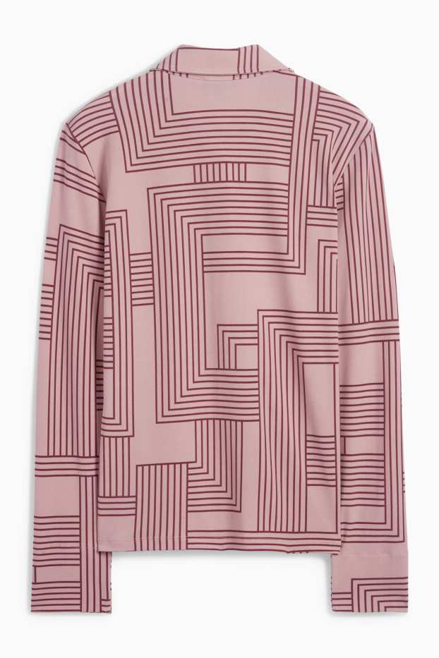 Women - Blouse - patterned - pink
