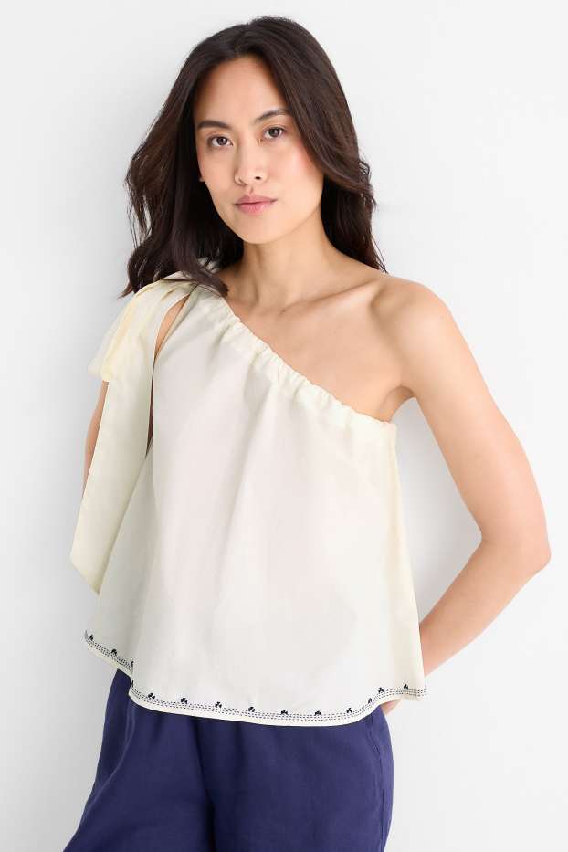 Dames - Rangsutra x C&A - blousetop - crème wit