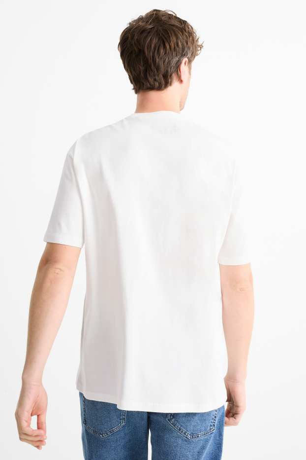 Heren - T-shirt - relaxed fit - Miami Vice - wit