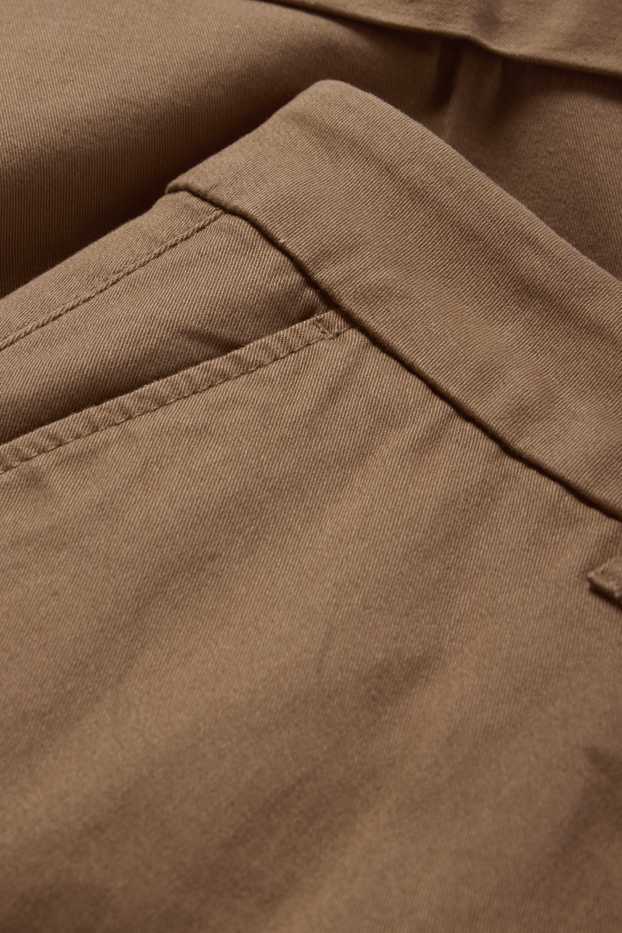 Damen - Bermudas - Mid Waist - hellbraun