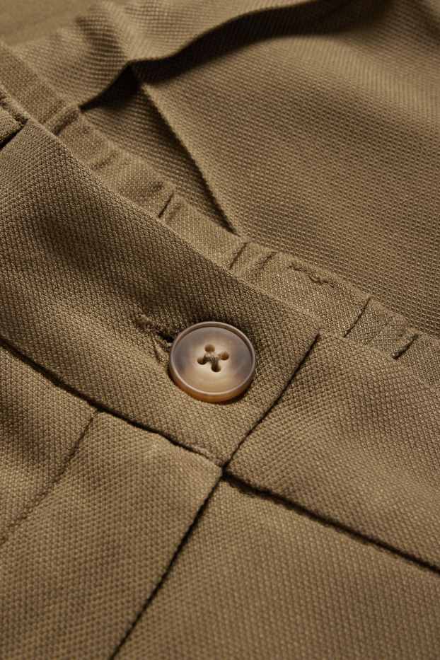 Donna - Pantaloni - vita media - tapered fit - marrone