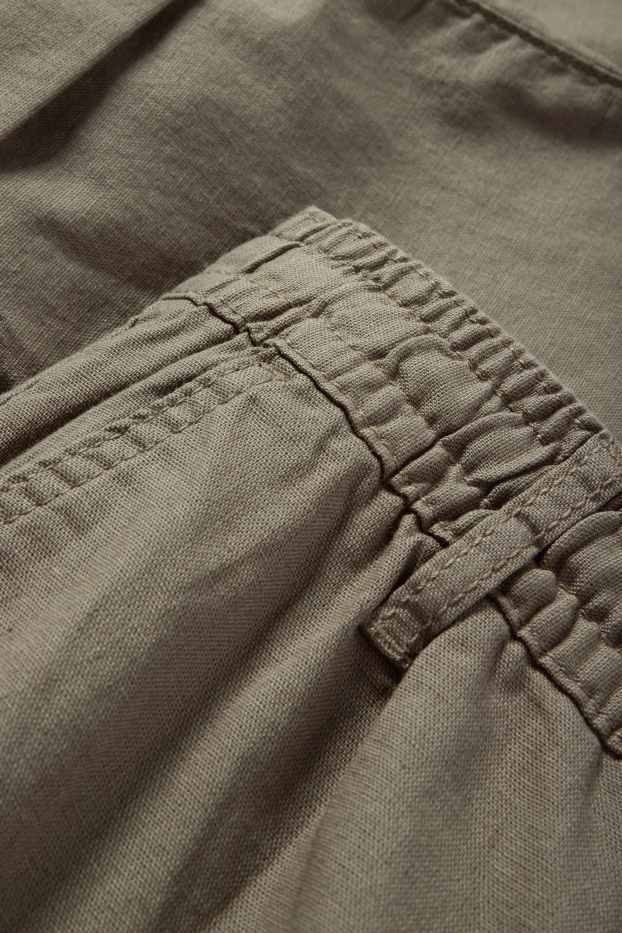 Herren - Cargohose - Tapered Fit - khaki