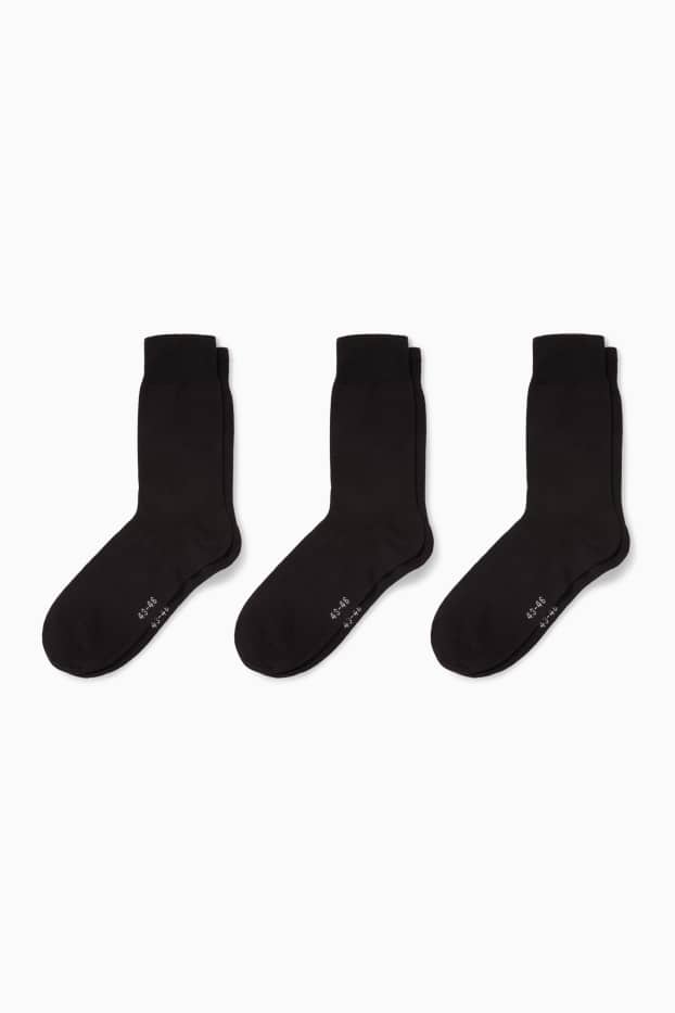 Herren - Multipack 3er - Socken - schwarz