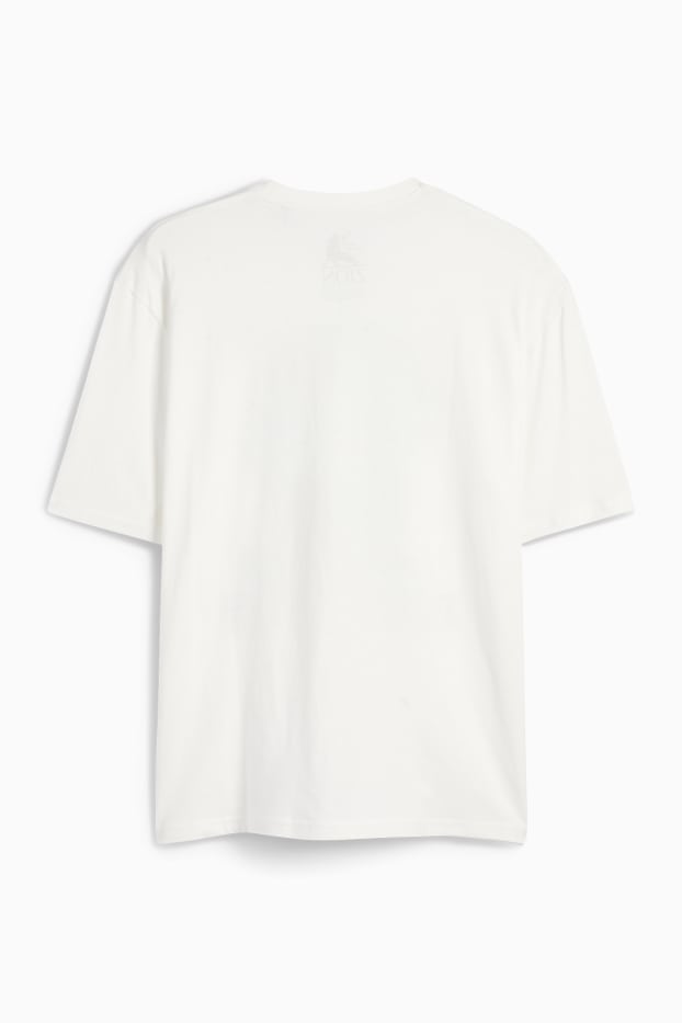 Pánské - Tričko - relaxed fit - Bob Marley - bílá