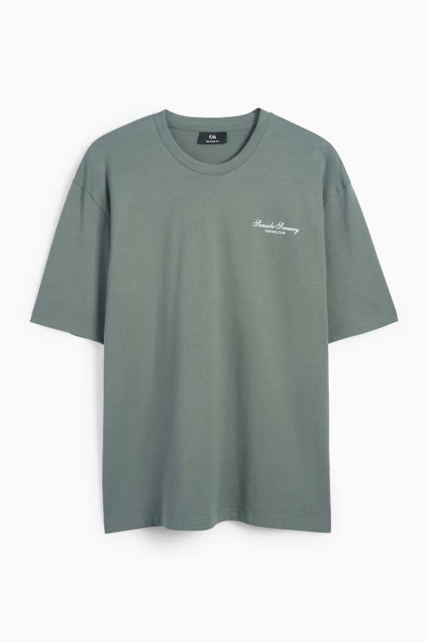 Herren - T-Shirt - Relaxed Fit - grün