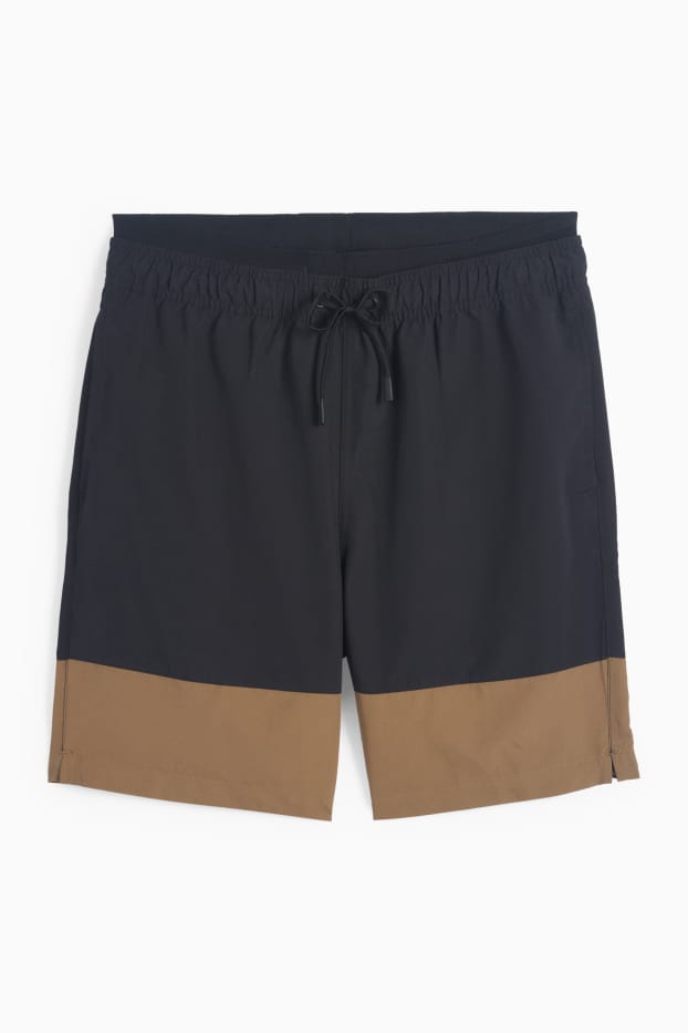 Hommes - Short de bain - bleu foncé