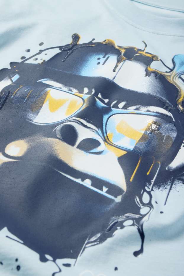 Enfants garçons - Singe - T-shirt - bleu clair