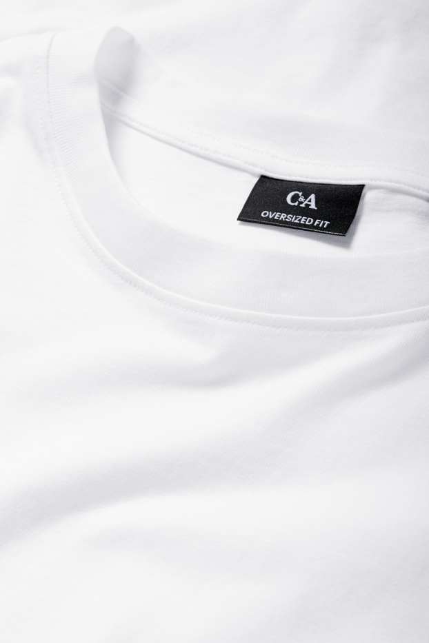Herren - T-Shirt - Oversized - weiss