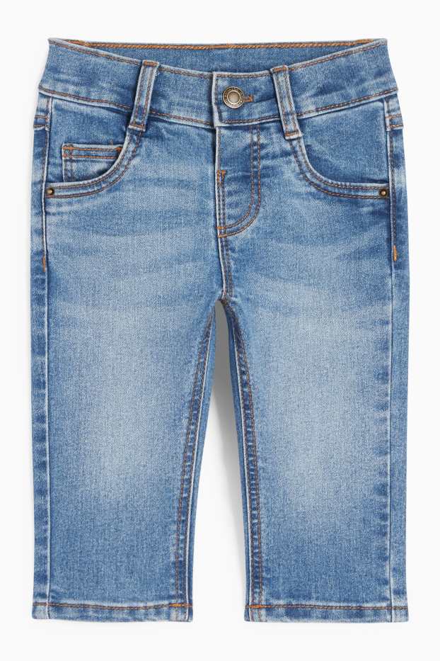Baby: jongens - Baby-outfit - 2-delig - blauw / wit