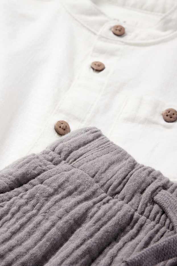 Bébés garçons - Tenue pour bébé - 2 pièces - gris foncé