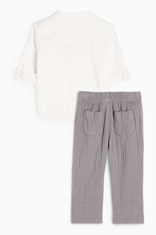 Bébés garçons - Tenue pour bébé - 2 pièces - gris foncé