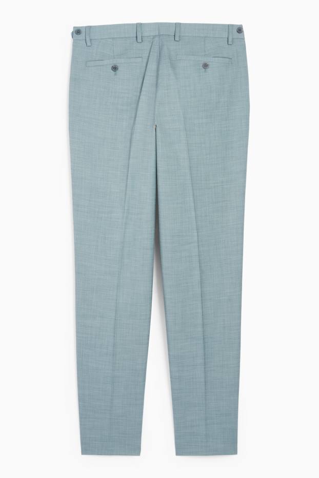 Hommes - Pantalon de costume - regular fit - Flex - turquoise