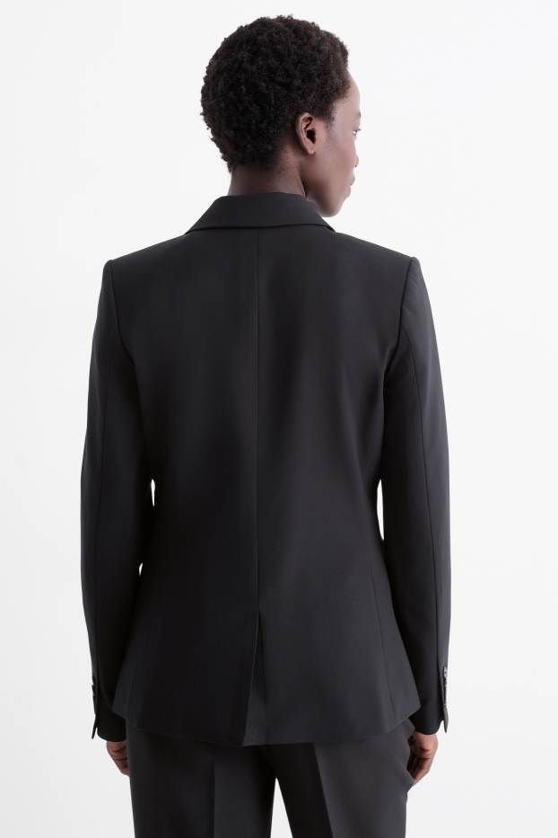 Women - Business blazer - regular fit - black