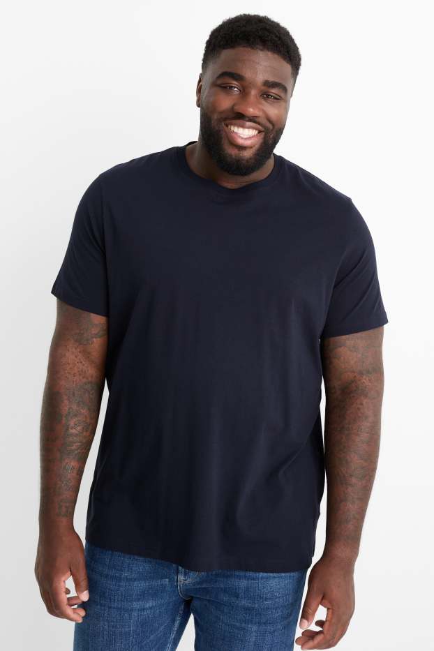 Uomo - T-shirt - regular fit - blu scuro