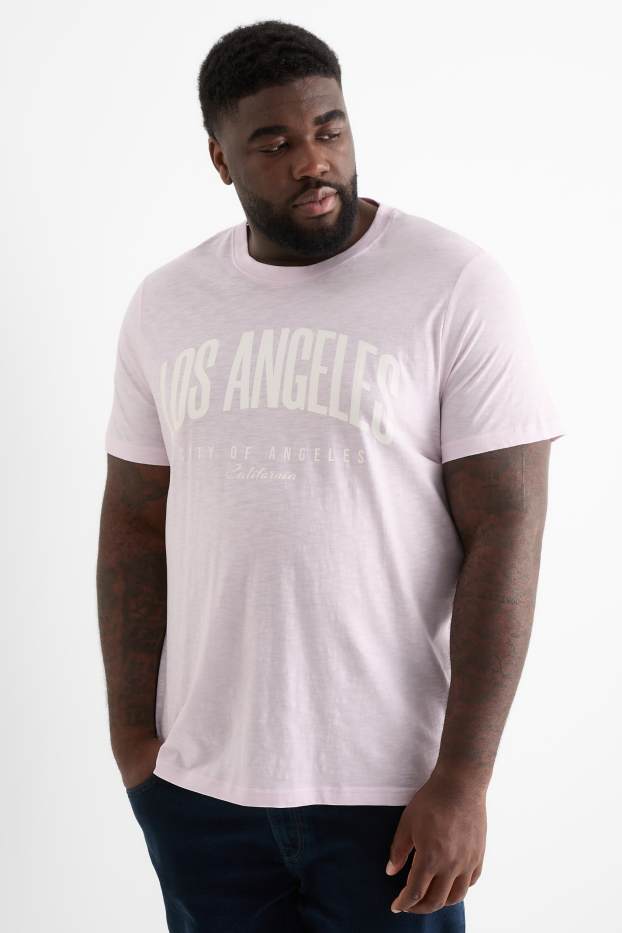 Hommes - T-shirt - regular fit - violet clair