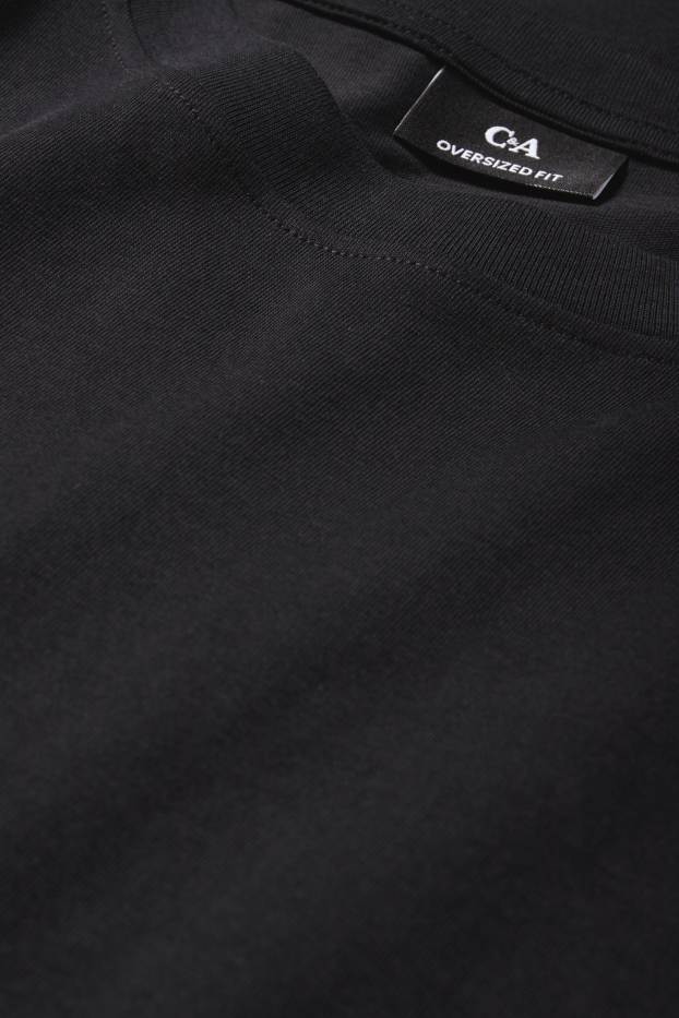 Hombre - Camiseta - extragrande - negro