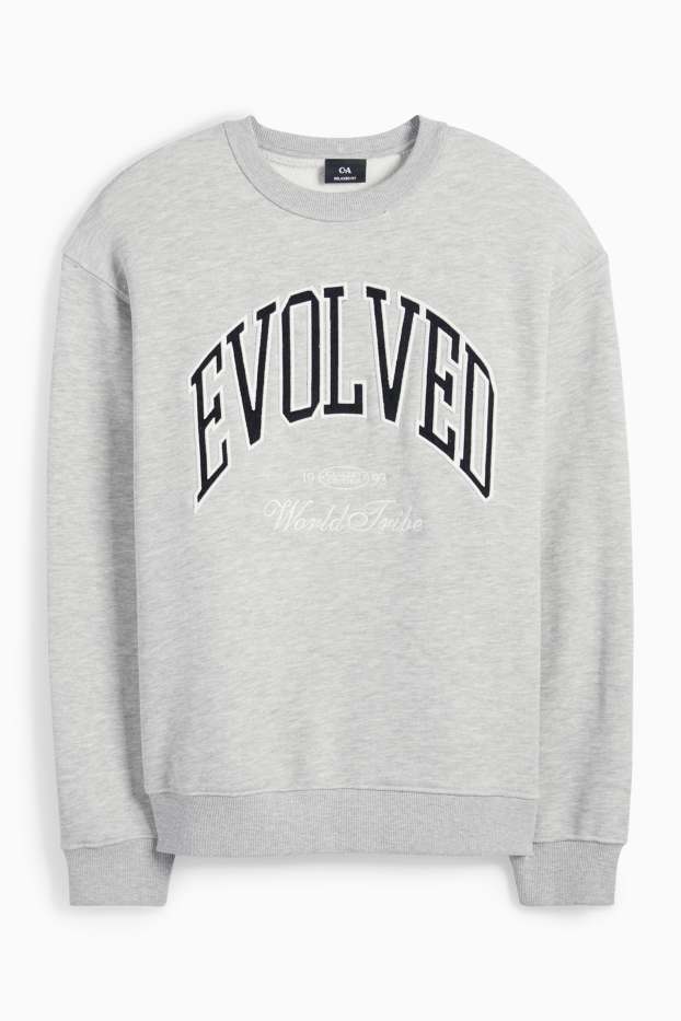 Herren - Sweatshirt - hellgrau-melange
