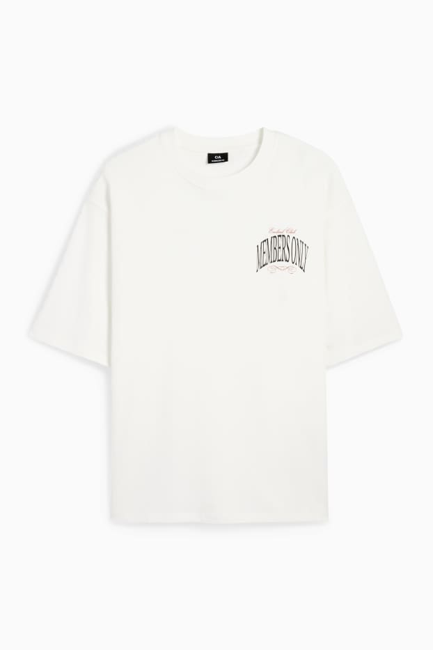 Hommes - T-shirt - oversize - blanc