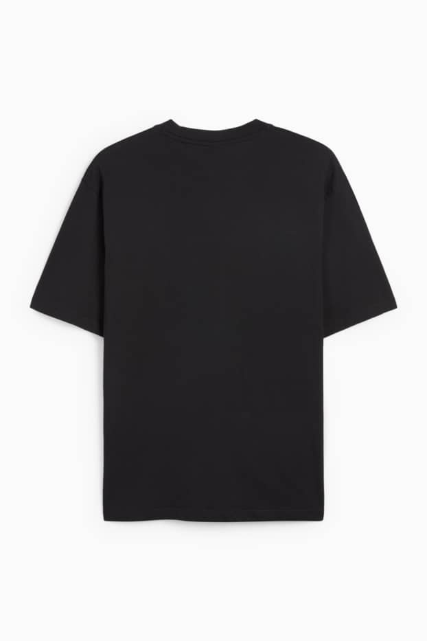 Herren - T-Shirt - Relaxed Fit - schwarz
