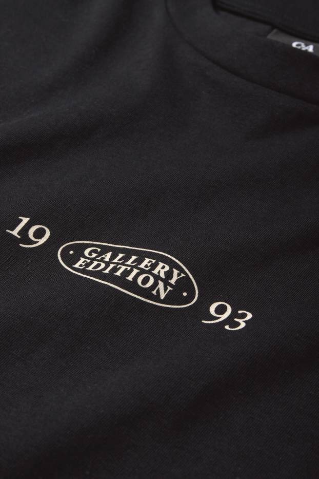 Herren - T-Shirt - Relaxed Fit - schwarz