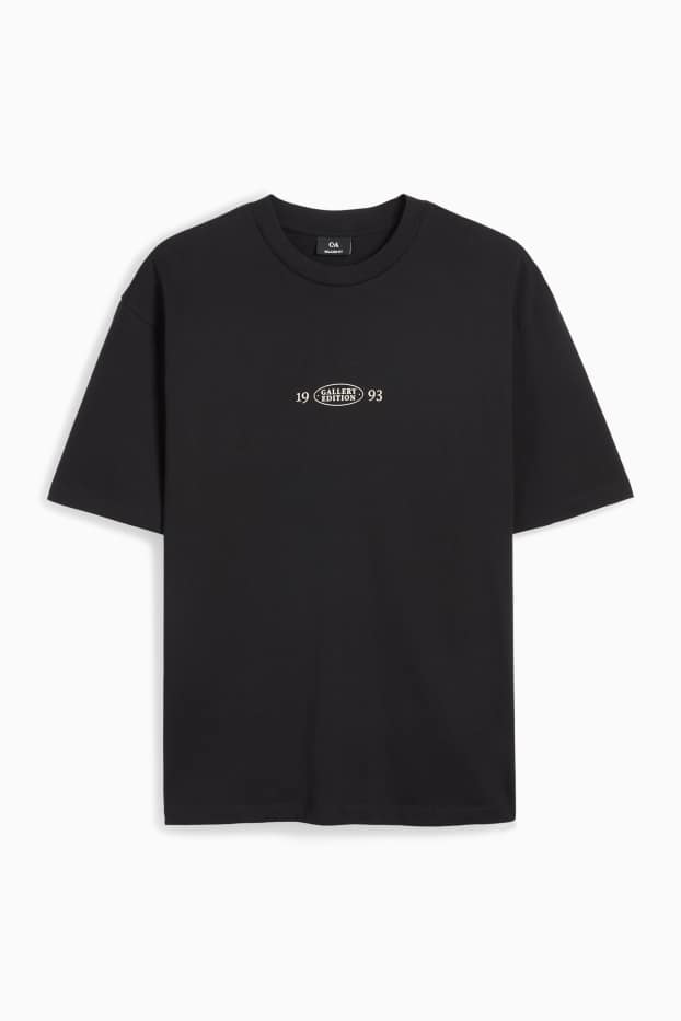 Herren - T-Shirt - Relaxed Fit - schwarz