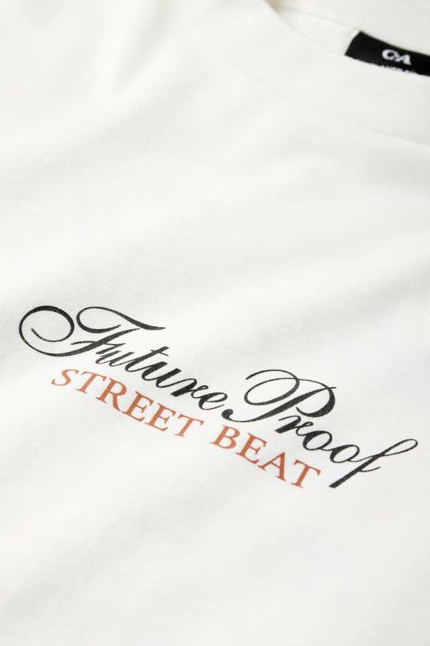 Hommes - T-shirt - relaxed fit - blanc