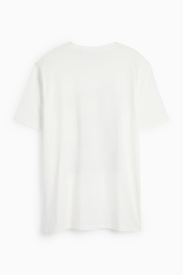 Heren - T-shirt - regular fit - Beach Boys - crème wit