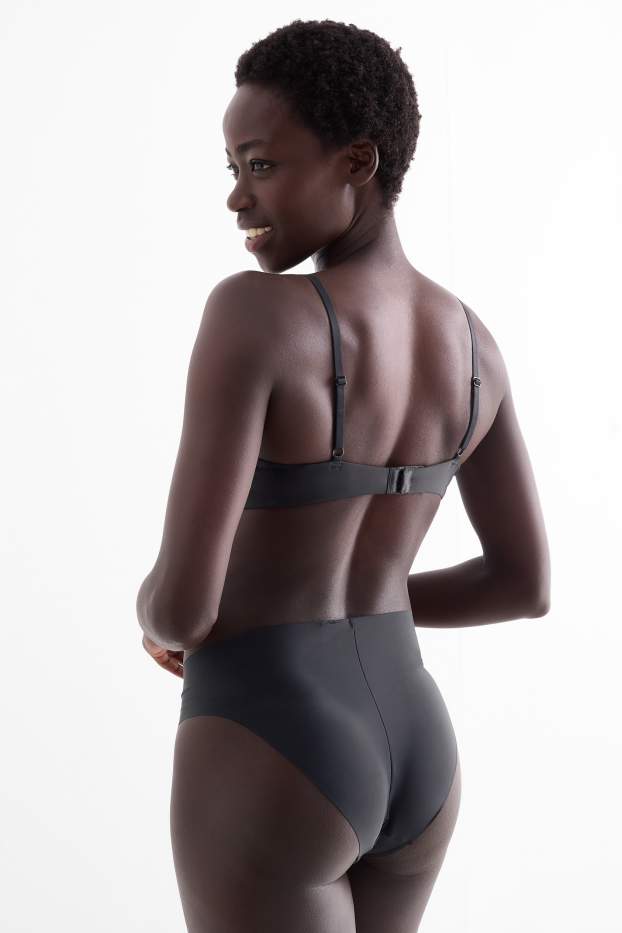 Donna - Confezione da 2 - slip invisibili - nero