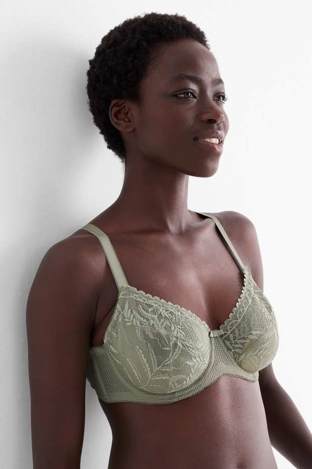 Donna - Reggiseno con ferretti - verde