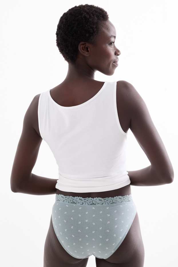 Women - Multipack of 3 - knickers - green