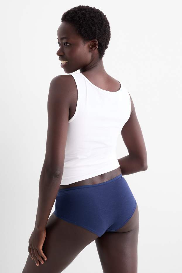 Donna - Confezione da 4 - coulotte - blu scuro