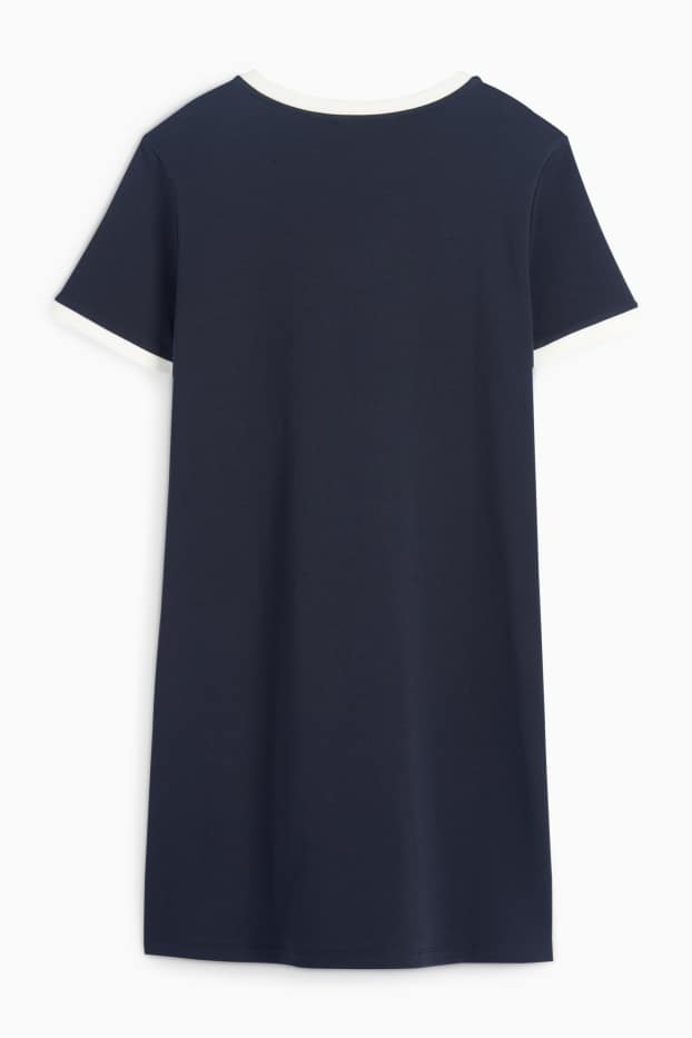 Mujer - Vestido estilo camiseta - azul oscuro