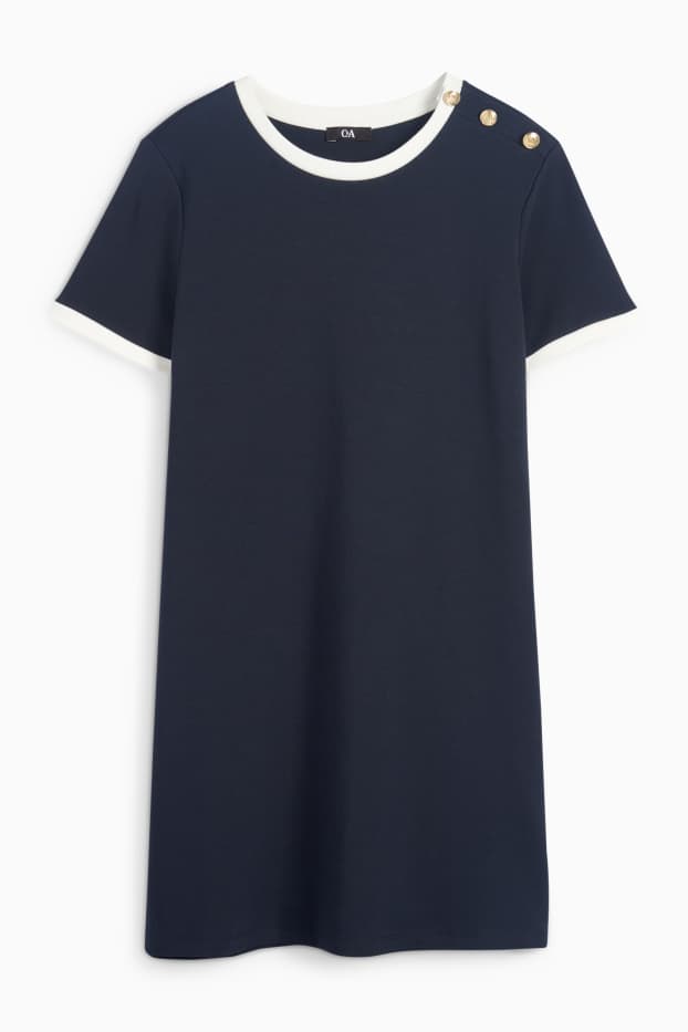 Mujer - Vestido estilo camiseta - azul oscuro
