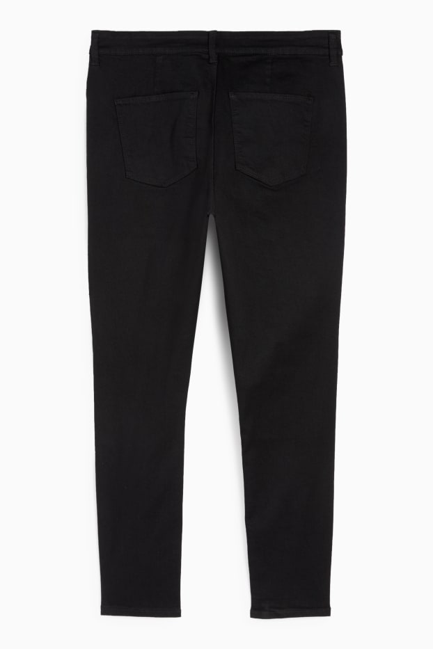 Femmes - Jegging jean - high waist - noir