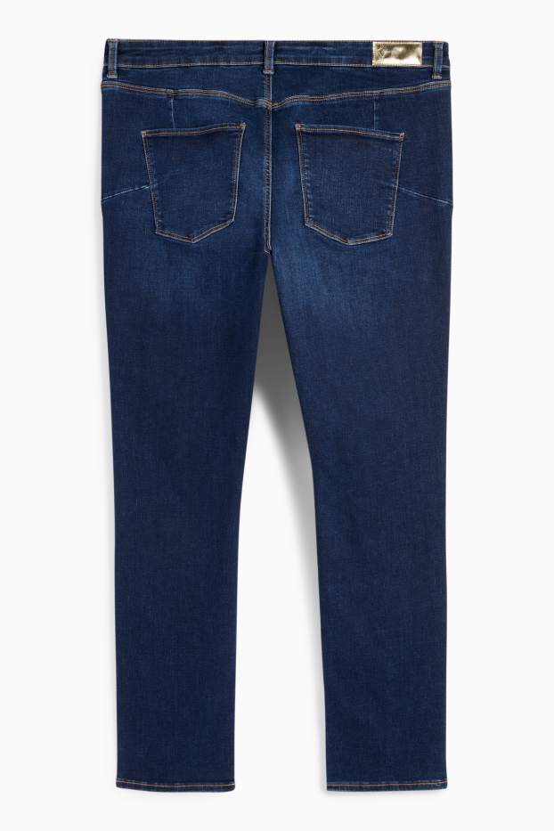 Dames - Slim jeans - mid waist - shaping jeans - Flex - LYCRA® - jeansdonkerblauw