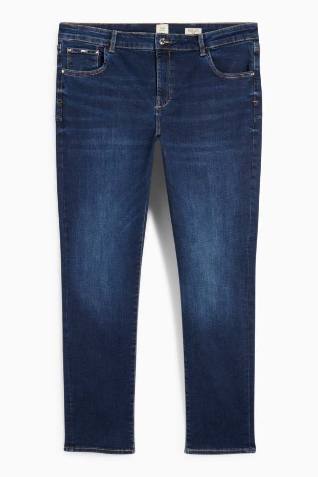 Dames - Slim jeans - mid waist - shaping jeans - Flex - LYCRA® - jeansdonkerblauw
