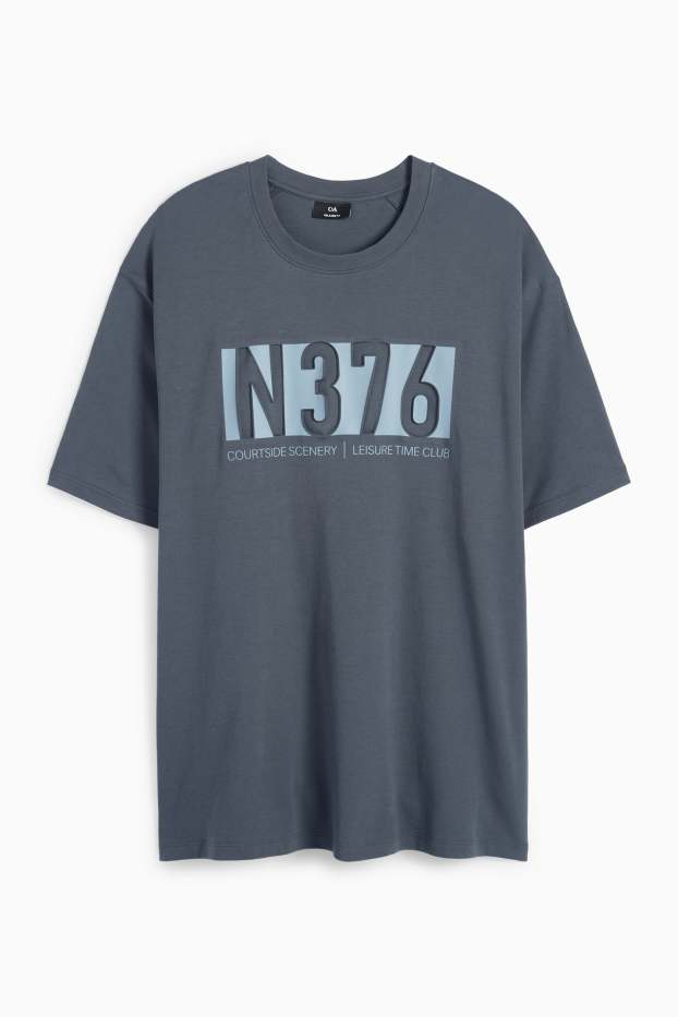 Herren - T-Shirt - Relaxed Fit - dunkelgrau