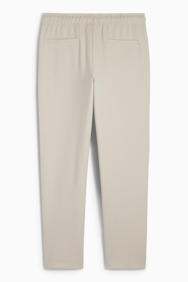 Heren - Joggingbroek - met structuur - beige