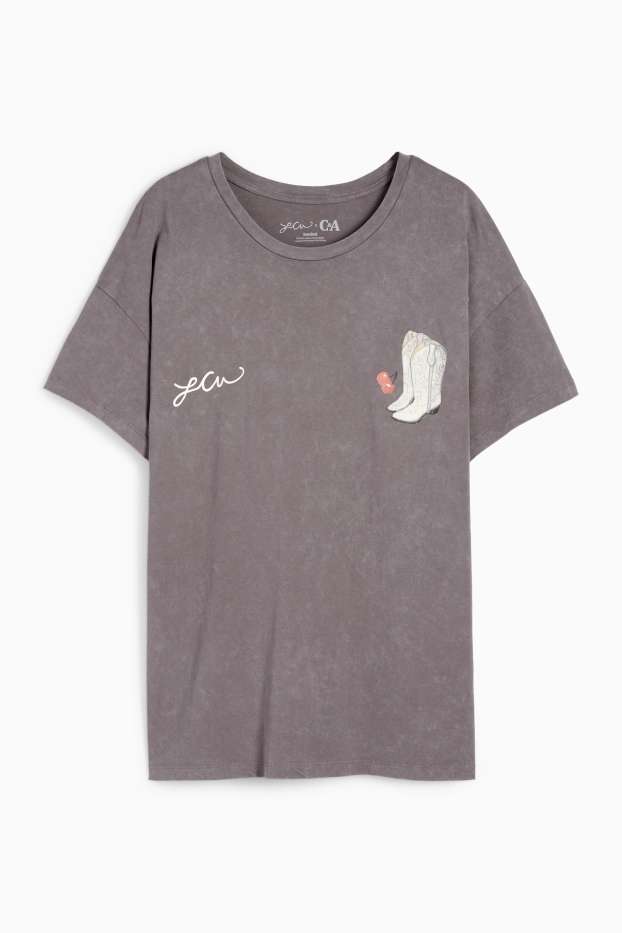 Femmes - T-shirt - Oversize - Lindsey Cherek Waller - gris