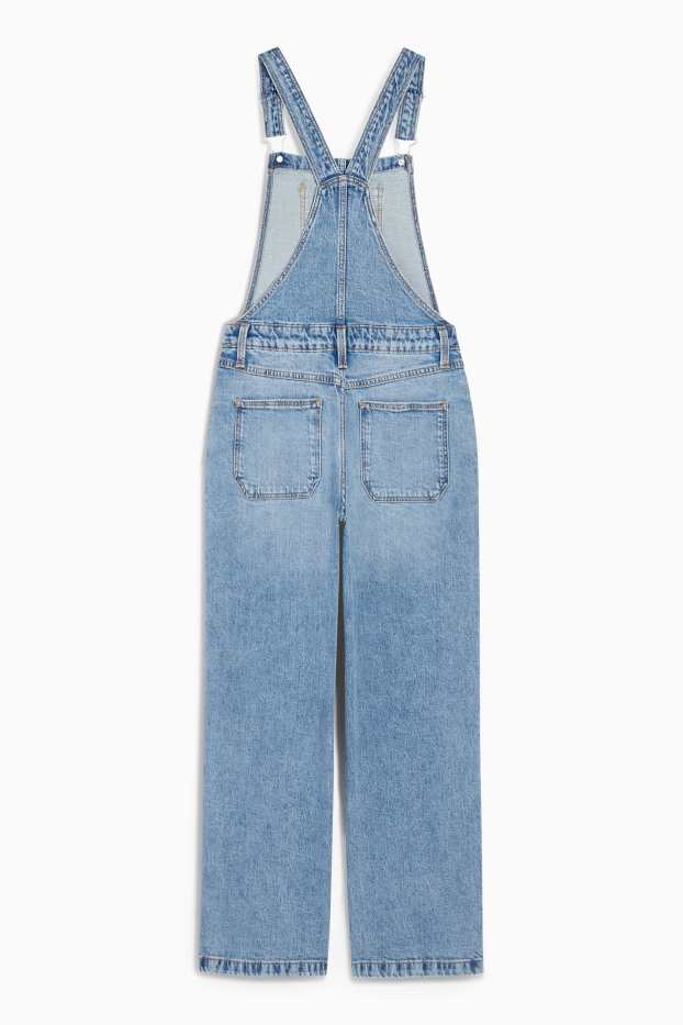 Kinder Mädchen - Jeans-Latzhose - helljeansblau